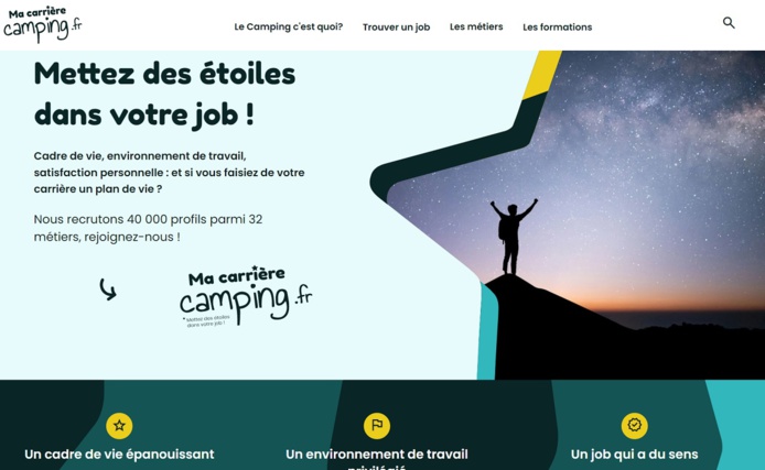 Ma Carrière Camping.fr est une plateforme sur l'emploi lancée par la FNHPA - DR