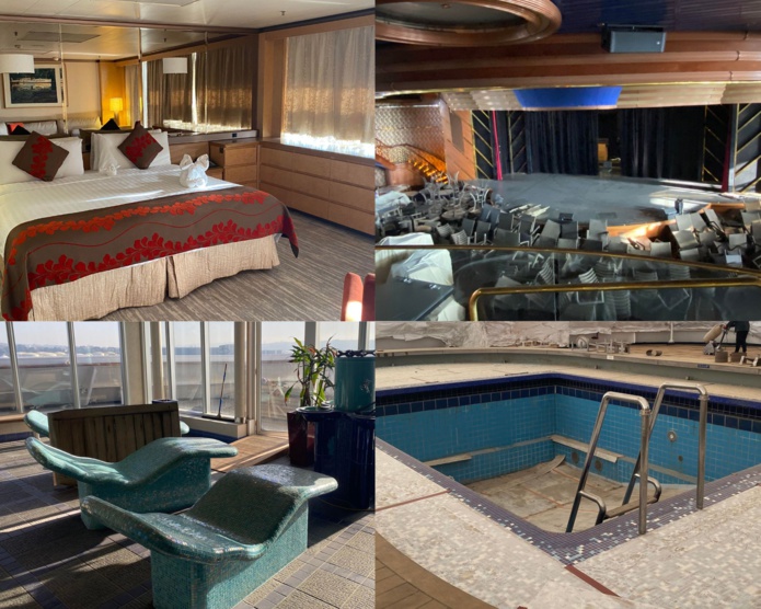 Les cabines et tous les espaces de vie - piscines, théâtre, salles de relaxation... - ont subi une profinde rénovation. Les cabines et tous les espaces de vie - piscines, théâtre, salles de relaxation... - ont subi une profinde rénovation.