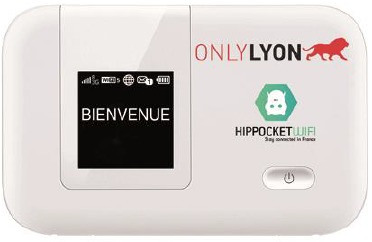 Le dispositif de connexion WiFi de poche est devéloppé par OnlyLyon et la start-up locale Hippocketwifi - Photo DR Le dispositif de connexion WiFi de poche est devéloppé par OnlyLyon et la start-up locale Hippocketwifi - Photo DR