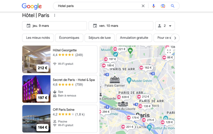 Des recherches en baisse (©Google) Des recherches en baisse (©Google)