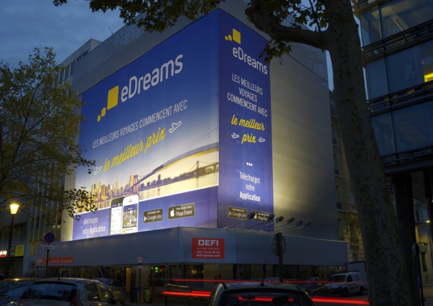 Île-de-France : eDreams s'affiche en grand sur l'axe le plus fréquenté d'Europe