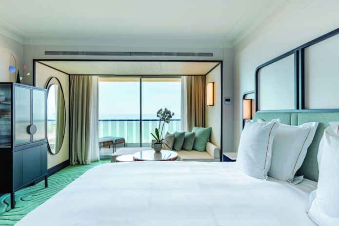 Dans les chambres et les suites, un style épuré (@ Mondrian) Dans les chambres et les suites, un style épuré (@ Mondrian)