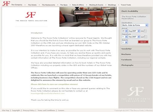 The Rocco Forte Hotels devient The Rocco Forte Collection The Rocco Forte Hotels devient The Rocco Forte Collection
