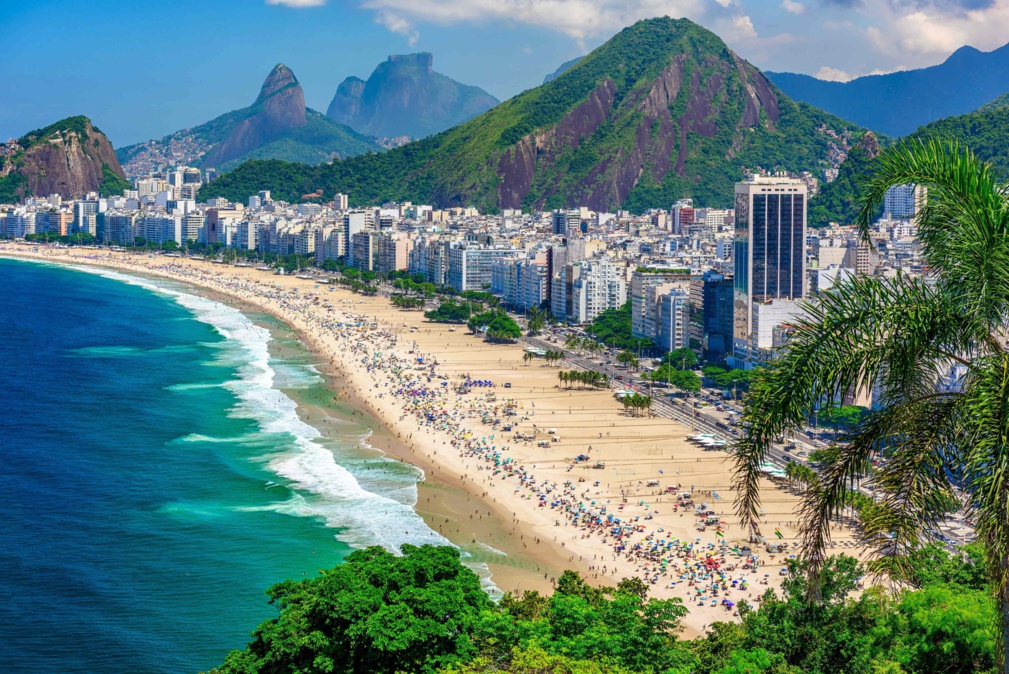 Plage de Copacabana à Rio de Janeiro, Brésil. La plage de Copacabana est la plage la plus célèbre de Rio de Janeiro, Brésil © Ekaterina Belova - stock.adobe.com