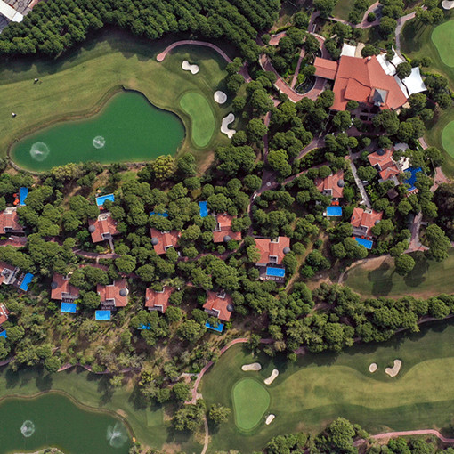 Vue aérienne du Montgomerie Golf Club par Maxx Royal Resorts (@Montgomerie Golf Club par Maxx Royal Resorts)