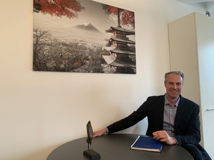 Guillaume Linton dans son nouveau bureau à Neuilly. ©David Savary