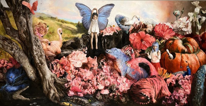 Une des oeuvres de Guillermo Lorca exposées au MOCO (@PB) Une des oeuvres de Guillermo Lorca exposées au MOCO (@PB)