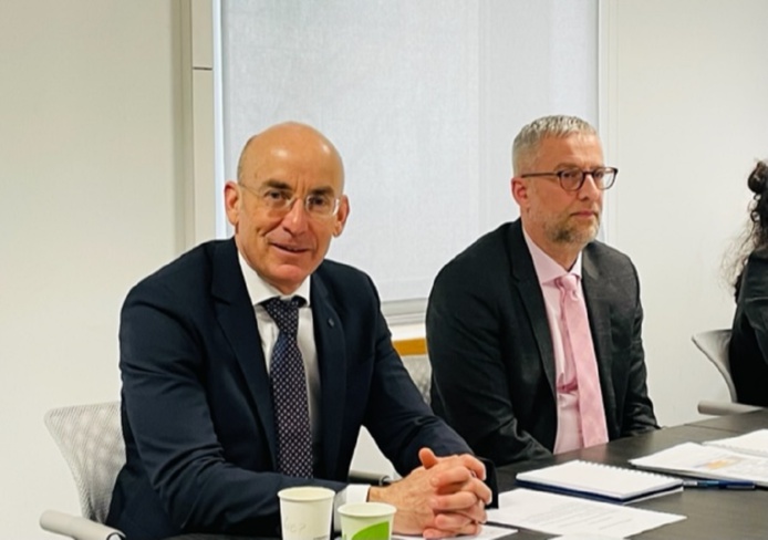 Thomas JUIN, président de l'UAF & FA et Nicolas PAULISSEN le délégué général ce lundi 23 mars au siège de l'UAF.. Photo C.H Thomas JUIN, président de l'UAF & FA et Nicolas PAULISSEN le délégué général ce lundi 23 mars au siège de l'UAF.. Photo C.H