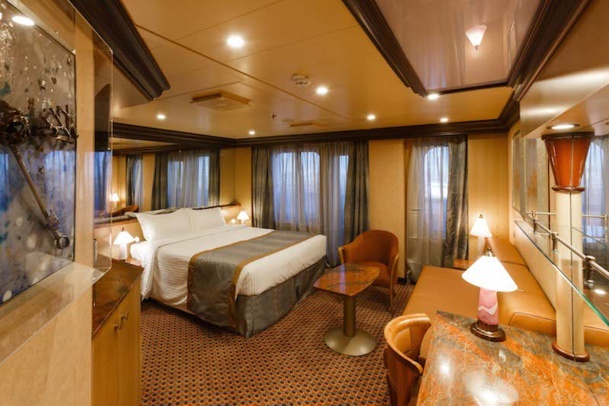 One of Costa Diadema’s 64 suites. DR