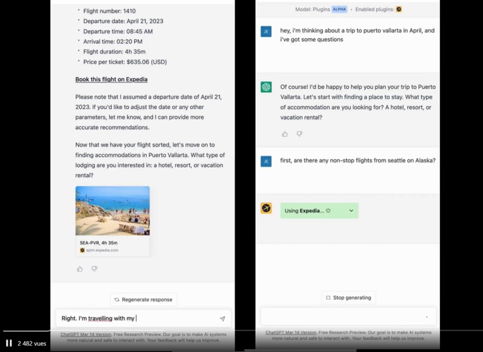 ChatGPT devient le conseiller voyage d'Expedia et Kayak