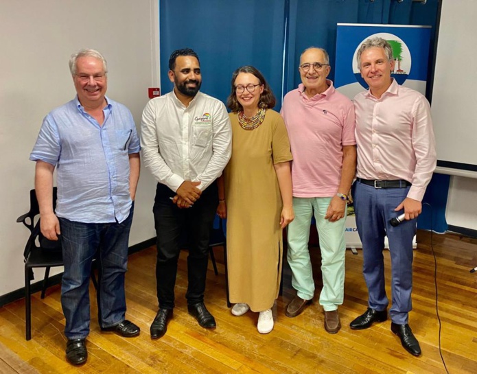 Marc Rochet, Loïc Buzaré, Marie Poirier, Jean-Pierre Mas et Lionel Rabiet (©BC) Marc Rochet, Loïc Buzaré, Marie Poirier, Jean-Pierre Mas et Lionel Rabiet (©BC)