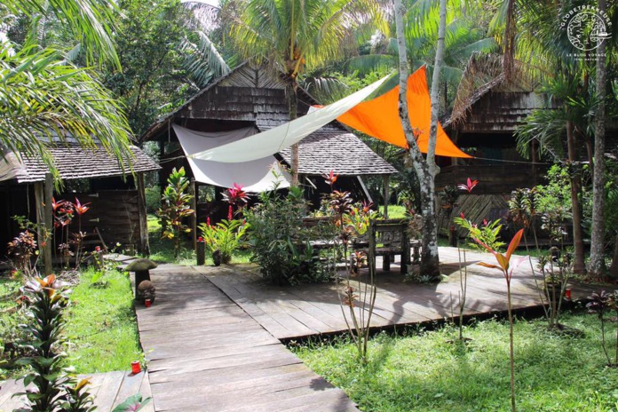 Un carbet dans la forêt amazonienne (©CTG) Un carbet dans la forêt amazonienne (©CTG)