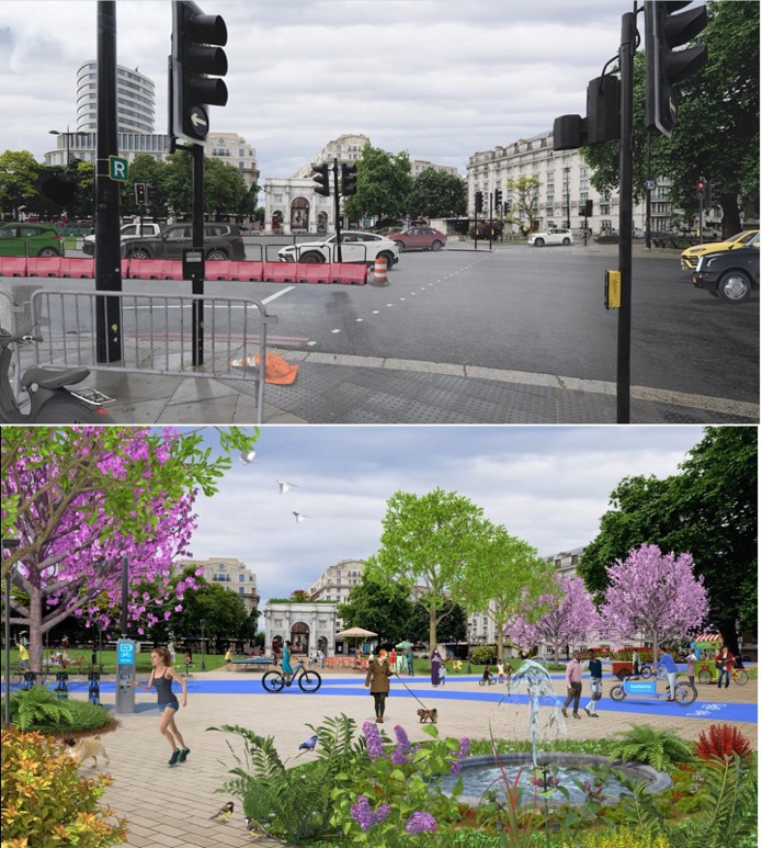 Londres, avant/après Londres, avant/après