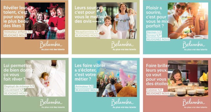 Près de 1 500 postes sont à pourvoir dans différents secteurs chez Belambra - DR