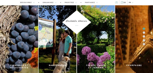 Le nouveau design du site du CDT de la Marne lui permet de s'adapter à une consultation sur smartphones et tablettes - Capture d'écran Le nouveau design du site du CDT de la Marne lui permet de s'adapter à une consultation sur smartphones et tablettes - Capture d'écran