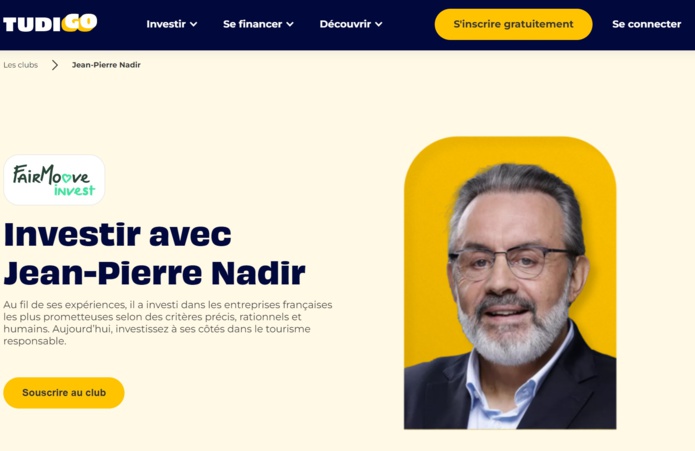 Tourisme : Jean-Pierre Nadir lance un club d’investissement
