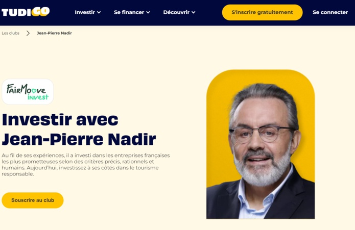 Jean-Pierre Nadir lance un club d'investissement dédié au tourisme avec Tudigo - DR Jean-Pierre Nadir lance un club d'investissement dédié au tourisme avec Tudigo - DR