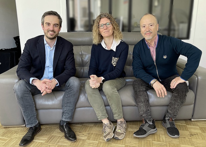 Nicolas Gerbal, entouré de l'équipe TourMaG (JDL, CE) pour la traditionnelle photo /crédit AB