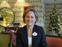 Laure Glatron directrice des ventes Europe lors de son point presse au Disneyland Hotel le 24 novembre 2014. Laure Glatron directrice des ventes Europe lors de son point presse au Disneyland Hotel le 24 novembre 2014.