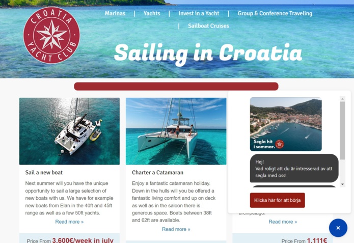 Samboat acquiert le suédois Croatia Yacht Club - DR Samboat acquiert le suédois Croatia Yacht Club - DR