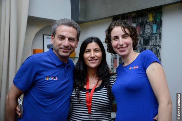 Laurent, Shaina Skorak Sibony (Directrice des Ventes Fattal Hotel Chain) et Efrat Groman.