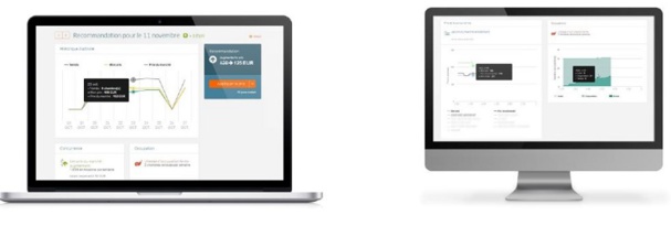 Grâce à la nouvelle solution d'Availpro, NextRate, chaque jour, des recommandations tarifaires pour une chambre double sont envoyées à l’hôtelier, et ce pour les 90 jours à venir. Grâce à la nouvelle solution d'Availpro, NextRate, chaque jour, des recommandations tarifaires pour une chambre double sont envoyées à l’hôtelier, et ce pour les 90 jours à venir.
