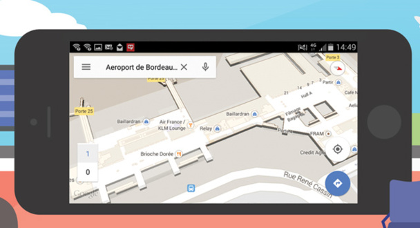 Les plans intérieurs de l’Aéroport de Bordeaux disponibles sur Google Maps Les plans intérieurs de l’Aéroport de Bordeaux disponibles sur Google Maps