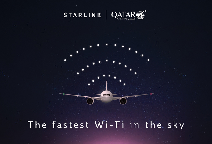 ©Qatar Airways / Starlink ©Qatar Airways / Starlink