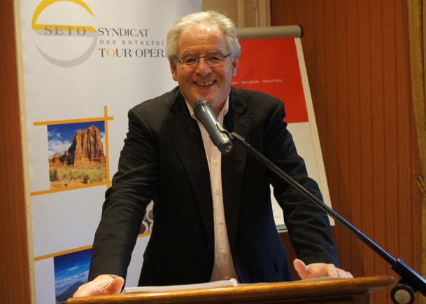 René-Marc Chikli, président du SETO à l'occasion du Forum du SETO à Deauville - Photo CE