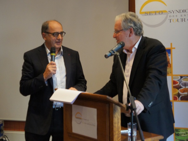 Jean-Pierre Mas, président du SETO était invité par René-MArc Chikli, président du SETO au forum du SETO qui se tient à Deauville - Photo CE