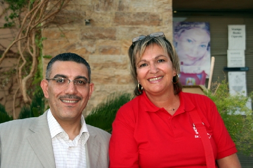 Carole Pellicer, DG délégué de Plein Vent et Raed Haddad, propriétaire du Coral Bay