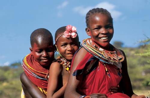 Petites filles Masai Petites filles Masai