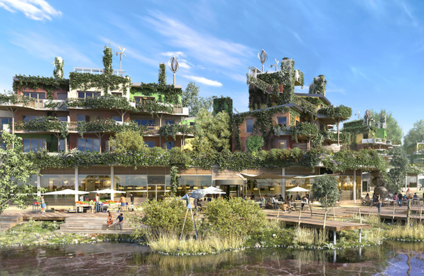 Le futur Villages Nature aux portes de Paris bénéficie du soutien du premier ministre Manuel Valls - DR : Villages Nature.