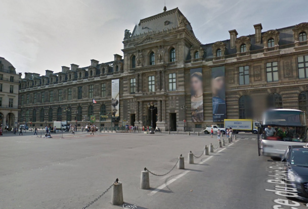 Les guides-conférenciers français et étrangers sont appelés à se rassembler mercredi 17 décembre 2014 sur la Place du Palais-royal à Paris, pour protester contre la loi "Macron" - DR : Google Street View