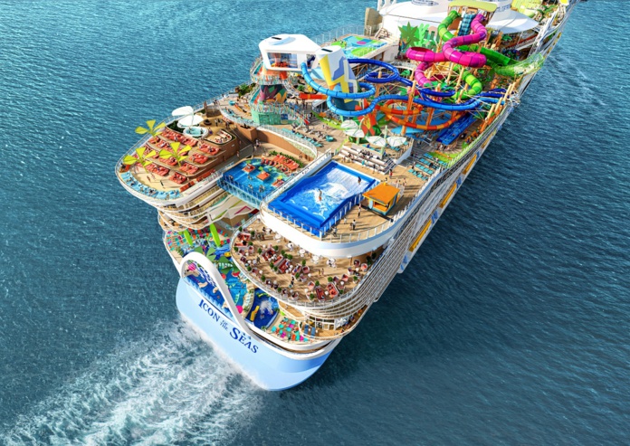 L'Icon of the Seas effectuera des itinéraires de 7 nuits dans les Caraïbes dès janvier 2024 au départ de Miami. S'il est déjà très bien rempli pour le 1er semestre 2024, il reste des opportunités sur juillet et août - DR : Royal Caribbean