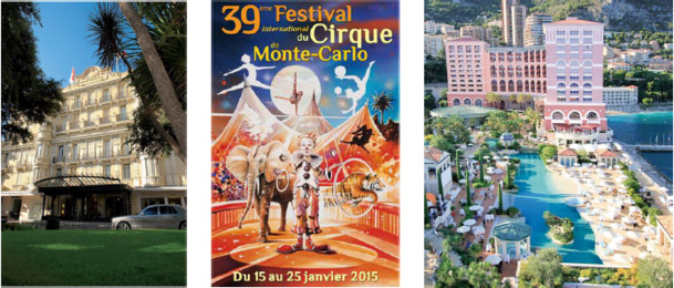 L'Hôtel Hermitage et le Monte-Carlo Bay proposent une formule spéciale pour la 39e édition du Festival International du Cirque de Monte-Carlo - DR L'Hôtel Hermitage et le Monte-Carlo Bay proposent une formule spéciale pour la 39e édition du Festival International du Cirque de Monte-Carlo - DR