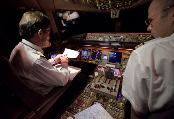 La grève des pilotes va obliger AF a réviser à la baisse son excédent brut d'exploitation (EBITDA) sur 2014 /Photo AF Virginie Valdois