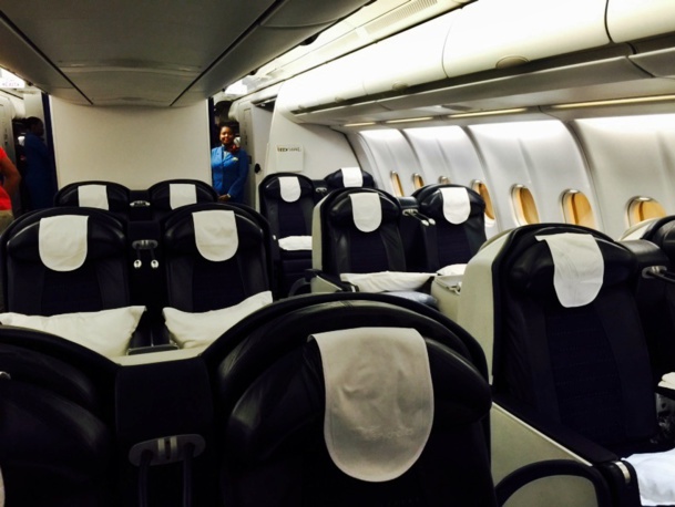 The aircraft is equipped with 18 seats in Business Class (reclinable by 180 degrees) and 236 seats in Economy. /photo JDL The aircraft is equipped with 18 seats in Business Class (reclinable by 180 degrees) and 236 seats in Economy. /photo JDL