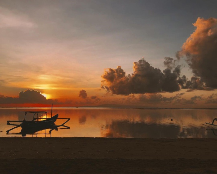 Lever de soleil à Sanur © Lucie Bel