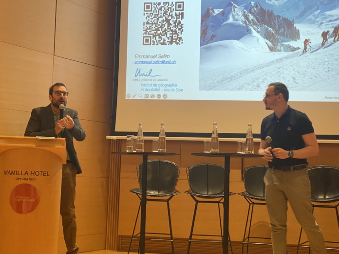 Emmanuel Salim, Université de Lausanne, interpellé par Cyril Blanchet, Escaet (©BC)