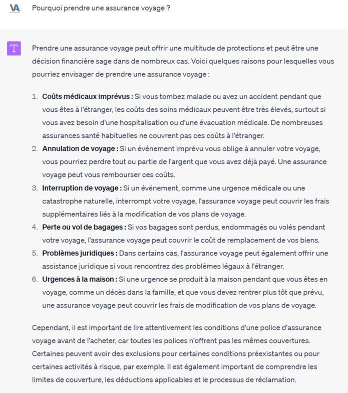 Réponse de CHATGPT 4 Réponse de CHATGPT 4