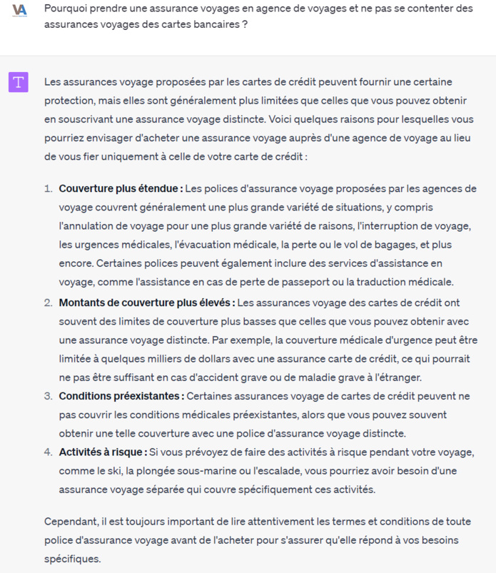 Réponse de CHATGPT 4 Réponse de CHATGPT 4