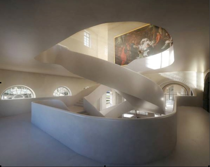 L'intérieur réaménagé pour magnifier les oeuvres (©Rudy Ricciotti) L'intérieur réaménagé pour magnifier les oeuvres (©Rudy Ricciotti)