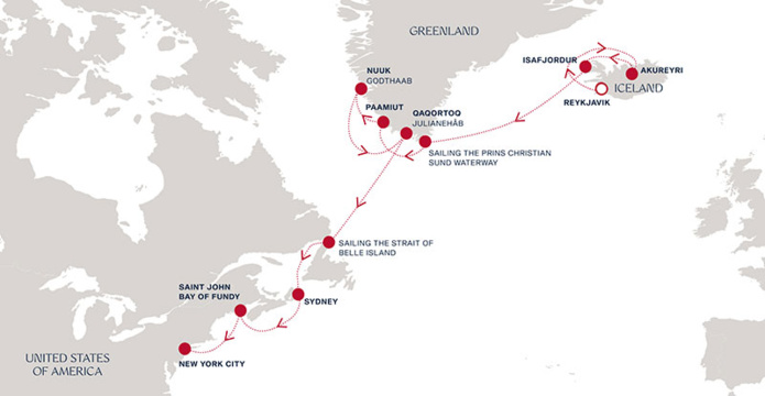 Geyser arctique, glaciers majestueux et terres de glace © Explora Journeys Geyser arctique, glaciers majestueux et terres de glace © Explora Journeys