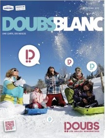 Doubs Blanc est édité à 20 000 exemplaires et distribué gratuitement - DR : Doubs Tourisme