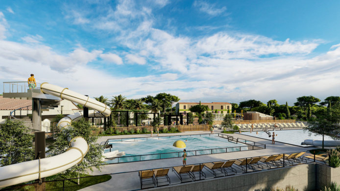 De vastes espaces aquatiques pour l'animation (©Sandaya) De vastes espaces aquatiques pour l'animation (©Sandaya)