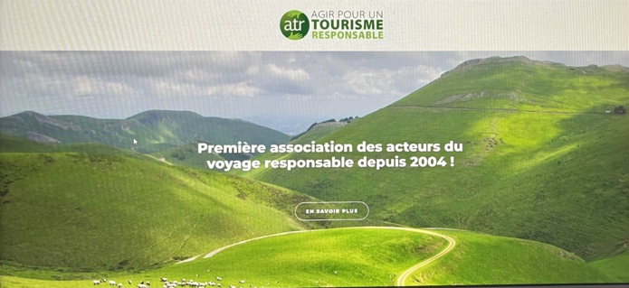 La "Home" du site du collectif Agir pour un tourisme responsable (PB)