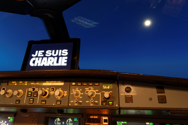 Transport aérien : dans le ciel aussi "On est Charlie"...