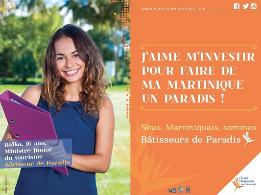 La campagne "Bâtisseur de Paradis" vise à sensibiliser les Martiniquais au tourisme - DR La campagne "Bâtisseur de Paradis" vise à sensibiliser les Martiniquais au tourisme - DR