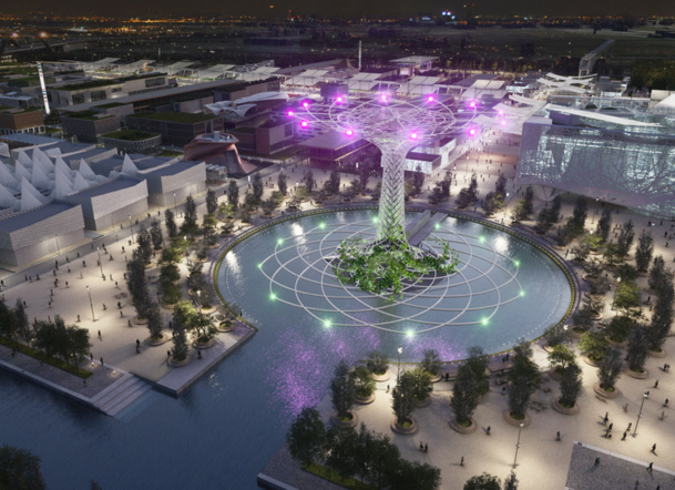 Aux quatre points cardinaux seront placés les principaux éléments iconiques : la colline méditerranéenne, l’Open Air Theatre, le Lac Arena et l’Expo Centre, des points de référence qui orienteront les visiteurs et accueilleront les grands évènements de l’exposition - Photo Lac Arena Expo Milano 2015 Aux quatre points cardinaux seront placés les principaux éléments iconiques : la colline méditerranéenne, l’Open Air Theatre, le Lac Arena et l’Expo Centre, des points de référence qui orienteront les visiteurs et accueilleront les grands évènements de l’exposition - Photo Lac Arena Expo Milano 2015